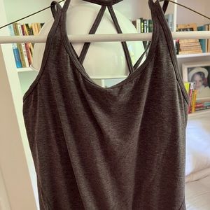 Gap Fit purple-ish grey heather workout tank.